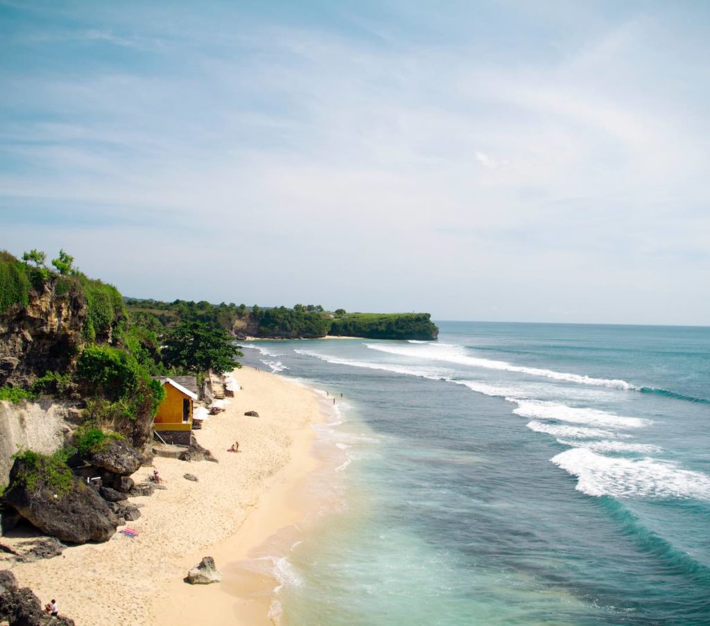 A view of Balangan Beach in Bali, Indonesia