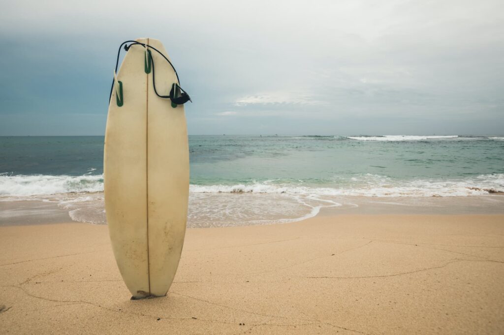 surfboard on the beach