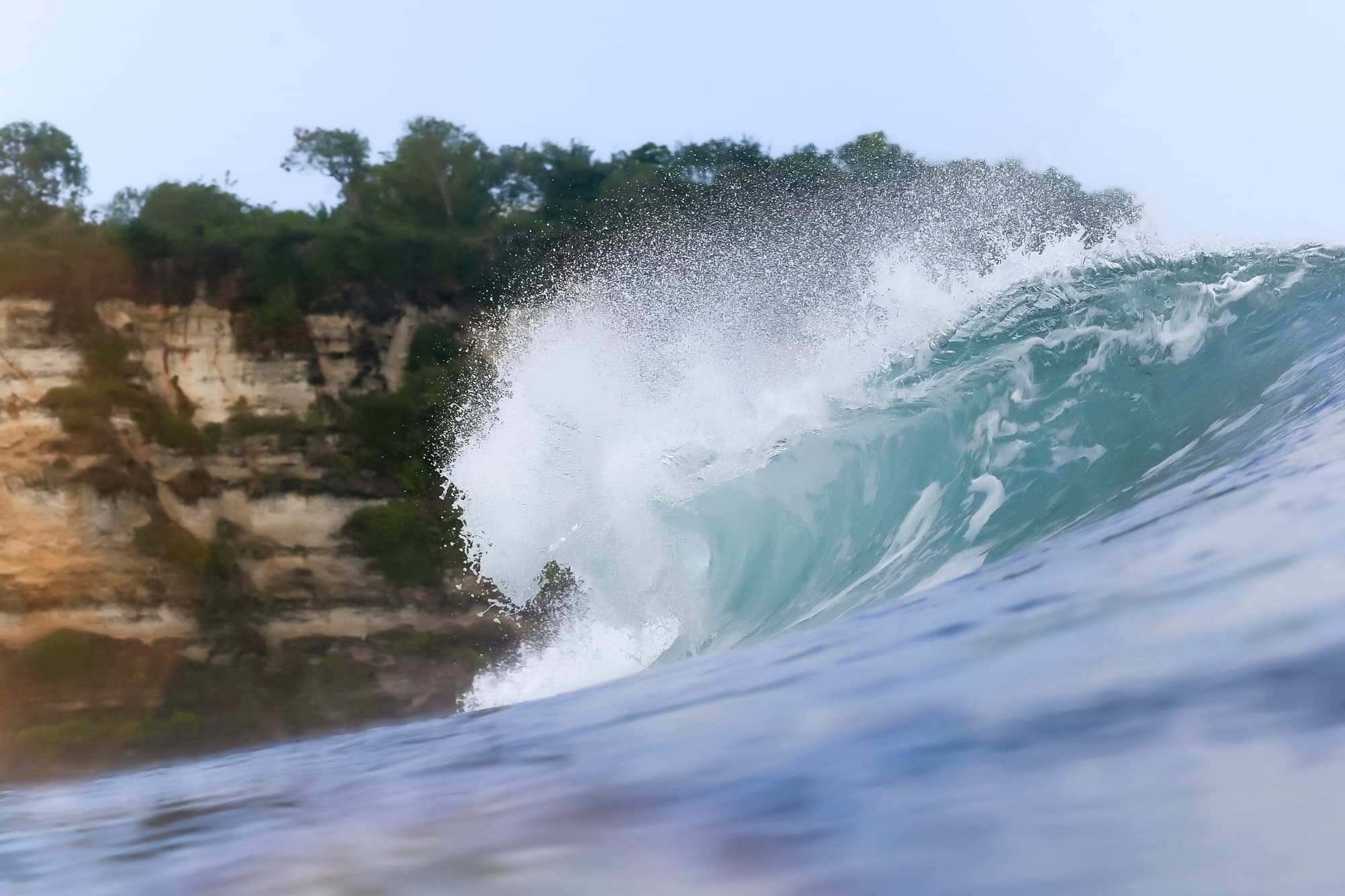 ocean wave in the Bukit Peninsula, Bali