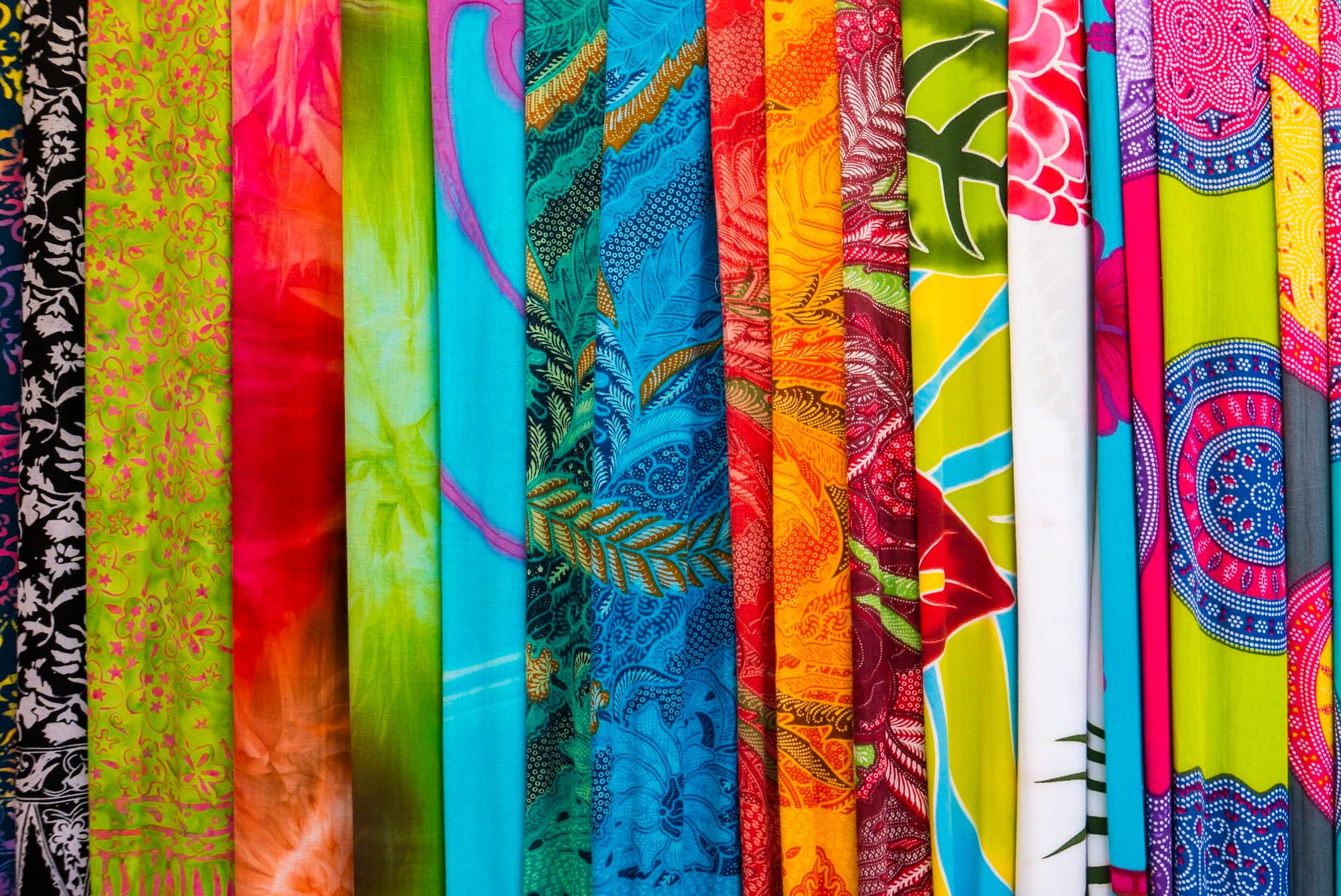 colorful Balinese sarongs culture