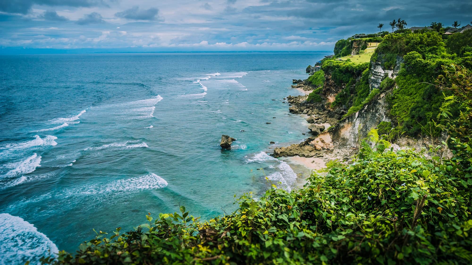 Overlooking Impossible beach in Bali, Indonesia